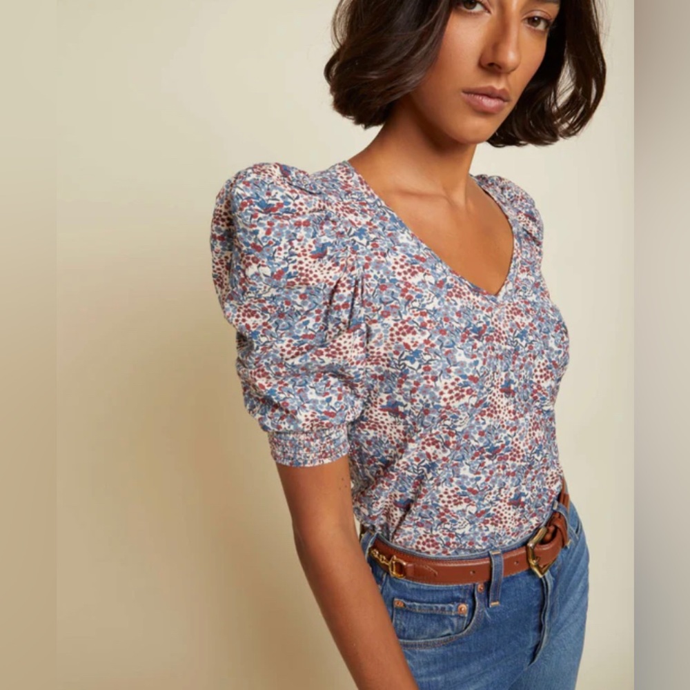 NATION LTD Celine tee. NWT. Never worn. Beautiful pattern. Lovely Pima cotton.